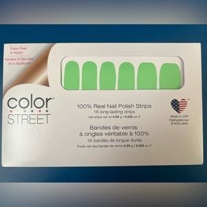 Kilowatt solid green Color Street nail strip set